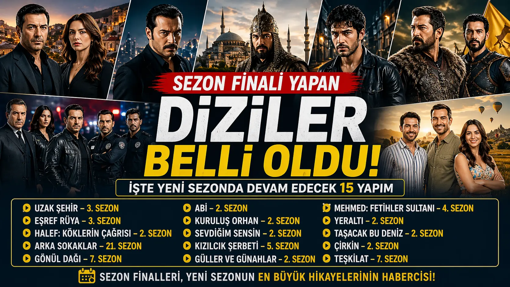 Yeni Sezonda Devam Edecek Diziler Hangileri?